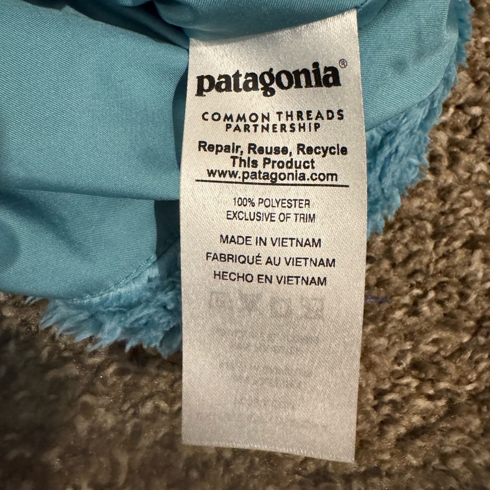 Patagonia Los Gatos Aqua Fleece Vest Small - Picture 4 of 4